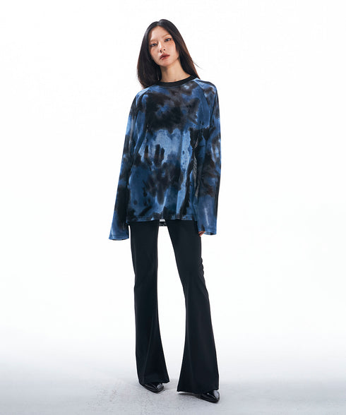 Blurred Print Top
